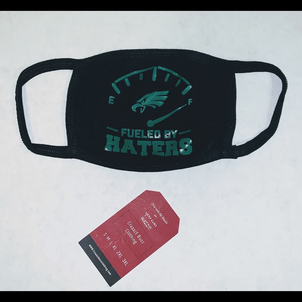 Fueled by haters face cover